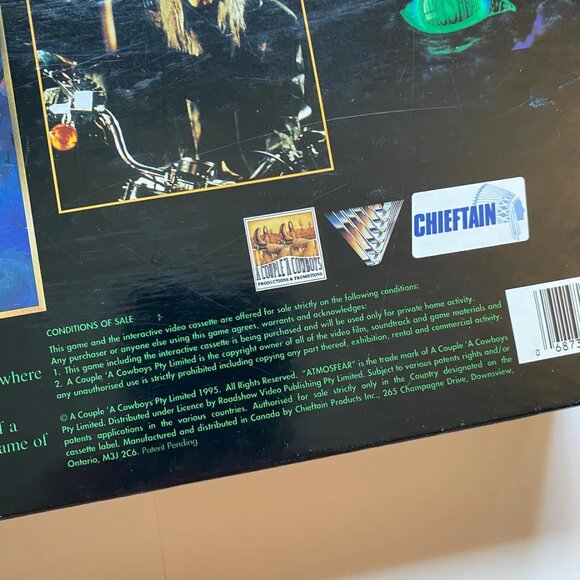 Atmosfear The Harbingers Video Board Game VHS Nightmare 1995 Missing 2 Cards - Picture 7 of 8